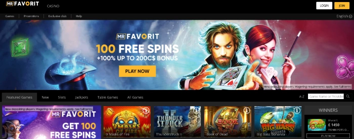 MR Favorit Casino banner
