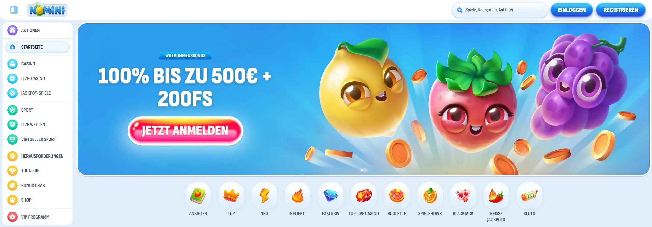 Nomini Casino banner